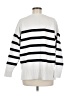 French Connection Stripes White Pullover Sweater Size L - photo 2