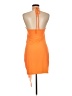 Unbranded 100% Polyester Orange Cocktail Dress Size M - photo 2