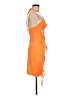 Unbranded 100% Polyester Orange Cocktail Dress Size M - photo 4