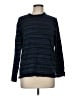 Joseph Abboud 100% Cotton Stripes Blue Pullover Sweater Size M - photo 1