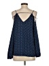 Crescent Blue Sleeveless Blouse Size S - photo 2