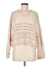 Angie 100% Polyester Tan Pullover Sweater Size M - photo 1