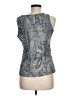 Unbranded 100% Polyester Blue Sleeveless Blouse Size M - photo 2