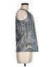 Unbranded 100% Polyester Blue Sleeveless Blouse Size M - photo 4