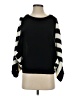 Jamie Nicole Collection 100% Acrylic Stripes Black Pullover Sweater Size S - photo 1