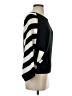 Jamie Nicole Collection 100% Acrylic Stripes Black Pullover Sweater Size S - photo 4