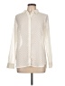 Apt. 9 100% Polyester Chevron-herringbone Ivory Long Sleeve Blouse Size L - photo 1