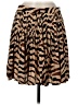 J.Crew 100% Polyester Animal Print Brown Casual Skirt Size 8 - photo 1
