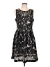 Apt. 9 Graphic Black Cocktail Dress Size L - photo 1