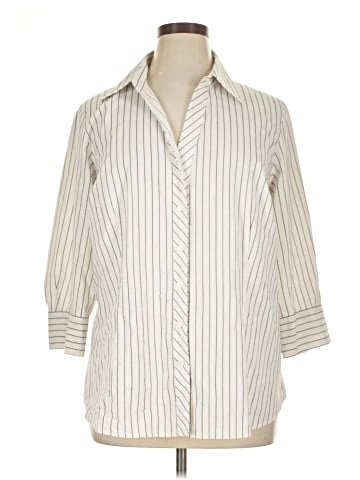 Worthington 3/4 Sleeve Button-Down Shirt (view 1)