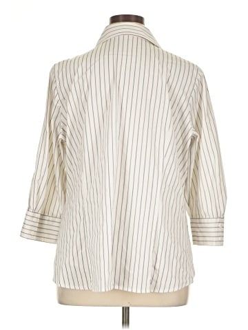 Worthington 3/4 Sleeve Button-Down Shirt (view 2)