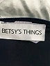 Betsy's Things Solid Black Blue Casual Dress Size 6 - photo 7