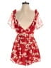 Urban Outfitters Floral Red Romper Size S - photo 1