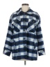Kensie 100% Polyester Plaid Blue Jacket Size M - photo 1