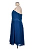 Max and Cleo 100% Polyester Solid Blue Cocktail Dress Size 12 - photo 5