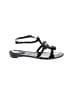 Chanel 100% Patent Leather Black Sandals Size EU 38 - photo 1