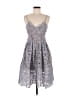 Self-Portrait Paisley Gray Cocktail Dress Size 6 - photo 1