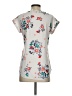 Express Outlet Floral Gray Short Sleeve Blouse Size XS - photo 2