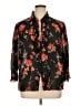 M.H.M. Melissa Harper Floral Black 3/4 Sleeve Blouse Size XL (estimated) - photo 1