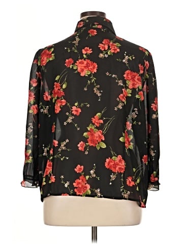 M.H.M. Melissa Harper 3/4 Sleeve Blouse (view 2)