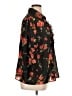 M.H.M. Melissa Harper Floral Black 3/4 Sleeve Blouse Size XL (estimated) - photo 4