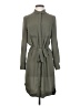 H&M 100% Polyester Gray Casual Dress Size 2 - photo 1