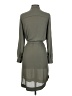 H&M 100% Polyester Gray Casual Dress Size 2 - photo 2