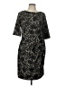 Karin Stevens Print Black Cocktail Dress Size L - photo 1