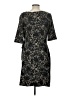 Karin Stevens Print Black Cocktail Dress Size L - photo 2