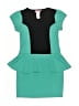 Dream Girl Color Block Teal Dress Size 5 - 6 - photo 1