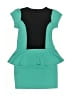 Dream Girl Color Block Teal Dress Size 5 - 6 - photo 2