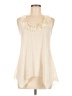 Julie's Closet 100% Polyester Ivory Sleeveless Blouse Size M - photo 1