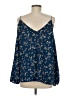 Crescent 100% Polyester Blue Sleeveless Blouse Size M - photo 2