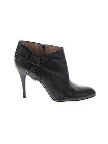 Valentino Leather Bow Accent Ankle Boots (view 1)