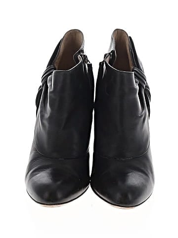 Valentino Leather Bow Accent Ankle Boots (view 2)
