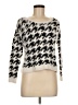 Takara Houndstooth Silver Pullover Sweater Size M - photo 1