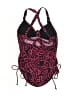 Unbranded Hearts Burgundy Swimsuit Top Size S (estimated) - photo 2