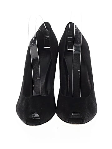 Prada Suede Peep Toe Pumps (view 2)