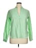 Aspesi 100% Linen Green Long Sleeve Blouse Size EU 46 / US 16 - photo 1