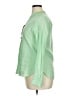 Aspesi 100% Linen Green Long Sleeve Blouse Size EU 46 / US 16 - photo 5