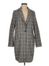 Adrianna Papell Plaid Gray Coat Size M - photo 1