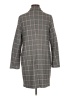 Adrianna Papell Plaid Gray Coat Size M - photo 2