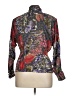 Tess Print Burgundy 3/4 Sleeve Blouse Size 14 - photo 2