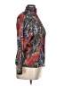 Tess Print Burgundy 3/4 Sleeve Blouse Size 14 - photo 4
