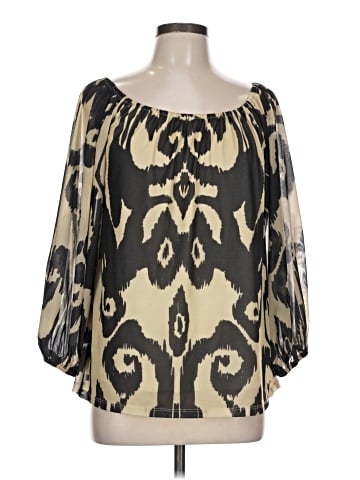 G by Giuliana Rancic 3/4 Sleeve Blouse (view 1)