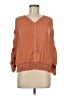 Catherine Malandrino 100% Polyester Orange Brown 3/4 Sleeve Blouse Size M - photo 1