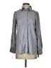 Timing Houndstooth Blue Long Sleeve Blouse Size S - photo 1