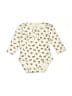 Carter's 100% Cotton Floral Ivory Long Sleeve Onesie Size Newborn - photo 1