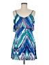 Bailey Blue Print Blue Cocktail Dress Size M - photo 1