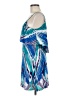 Bailey Blue Print Blue Cocktail Dress Size M - photo 5